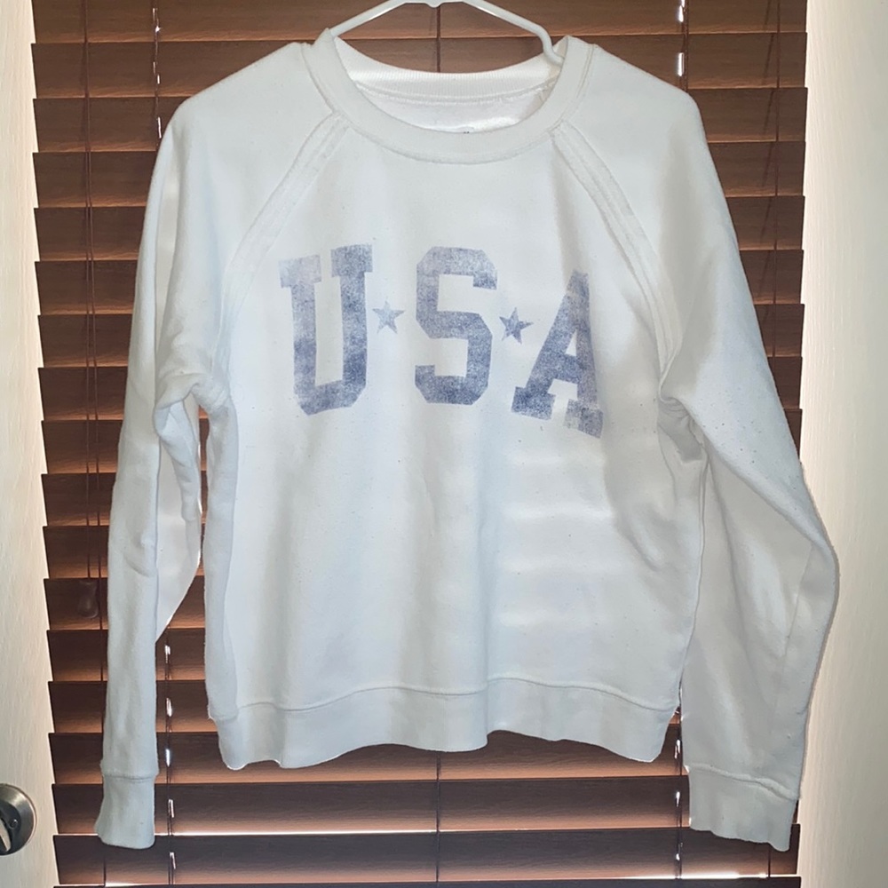 Target USA white sweatshirt sz L